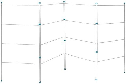 HomeVibe Heavy Duty Foldable Laundry Airer, 4 Tier Clothes Drying Rack for Indoor Use