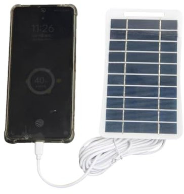 Panneau solaire portable, petit panneau solaire,Chargeur solaire pour caméra extérieure 2W 5V | Chargeurs solaires USB à support Stable, panneau de charge solaire réglable à 360 degrés pour caméra ext