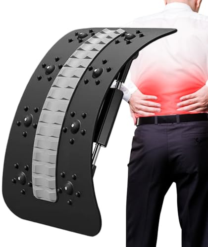 Estirador Lumbar | Masajeador de Soporte para la Columna,Masajeador De Espalda Ajustable Para Recuperación Entrenamiento Yoga Viaje Dormir Coche Estudio