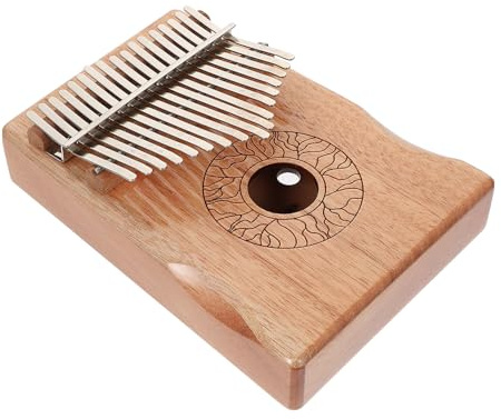 WHAMVOX Kalimba Teclas Piano Pulgar Natural Madera Ergonomía Suave Sonido Claro Principiantes Portátil Fácil Uso