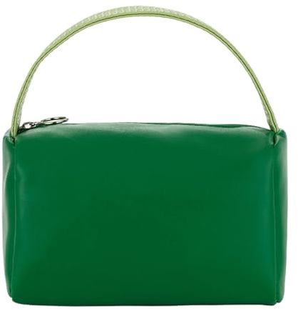 Sacchetti di trucco impermeabili alla moda Oversize Organizzatori di articoli da toeletta da viaggio Borsa cosmetica portatile per gite Borsa cosmetica portatile, Verde, Bellezza di massa