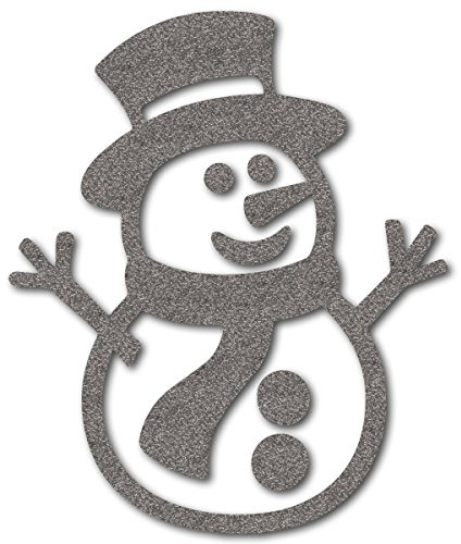 Reflektor Bügelbild Schneemann, Applikation Winter-Motiv, reflektierend