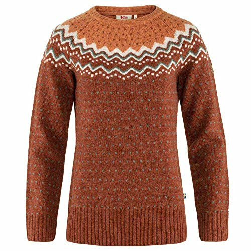 Fjallraven 89941-215-242 Övik Knit Sweater W/Övik Knit Sweater W Sweatshirt Women's Autumn Leaf-Desert Brown Size XS