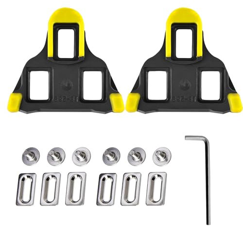 1 Paar Bike Cleats für Shimano SPD Cleats Sl,Fahrrad-Cleats Kompatibel mit Sm-Sh10/Sm-Sh11/Sm-Sh12,Rennrad-Pedalplatten Cleats,Geeignet für Straßenradfahren/Wettkampfradfahren/Radrennen