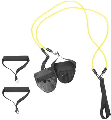 BESPORTBLE Schwimmgürtel 1 Satz Schwimmpaddel Schwimmband Bungee Schwimmschnur TPE Gelber Aqua Gürtel Widerstandsband Schwimmen