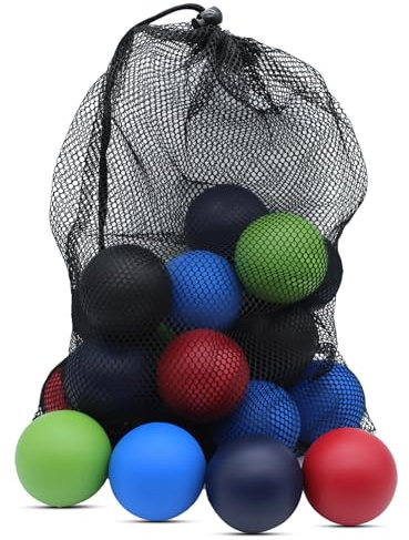 Magicorange 20 Pack Racquetball Multi Colored Racquetballs High Bounce Rubber Racquetballs with a mesh Bag (Multi-Color)