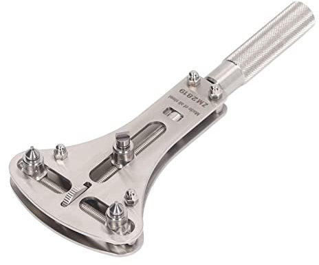 Ouvreur Universel de Boîtier de Montre à clé, 3 Points en Acier Inoxydable Ouvre-monteur de Montée en Acier Arrière Batterie Revasser L'outil de Réparation de Montre-bracelet