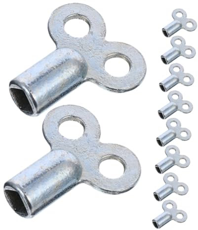 OSALADI 10 Piezas Llave de válvula de escape metro grifo purgador radiador purgador de radiador llave de la valvula de purga del radiador llave de válvula de rociadores Aleación de zinc