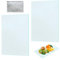 KBIBCK Schneidebrett Glas, 2 Stück Glasschneidebrett 28x20 cm, Glasplatte Küche, Glass Cutting Board Robust, Hitzebeständig und kratzfest,für Küchenarbeitsplatte,Tisch Kochen ohne Plastik