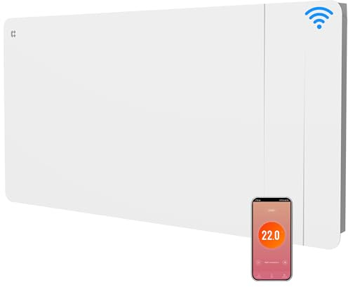 CIARRA Radiateur Inertie Céramique 2000W -WiFi -Film Chauffant - Chauffage Ultra-Rapide pour Grands Espaces (15-30 m²)- CBHTD20A-W