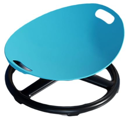 RNXRZANK Chaise Pivotante pour Enfants Favorisant Le Développement Vestibulaire Siège Rotatif de Corporelle Tabouret Sensoriel Jouet D'Activité Phy, Bleu