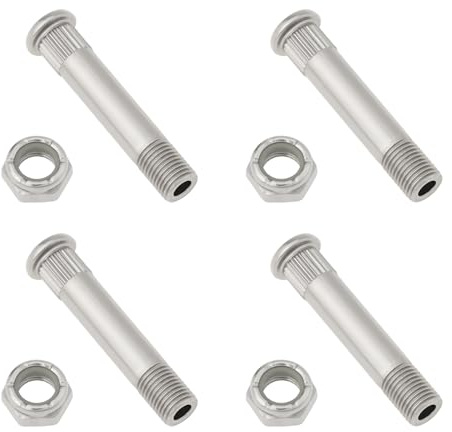 LT Easiyl Skateboard Truck Kingpin and Nut, Silver, 4pcs