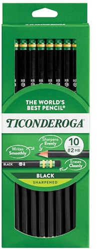 Ticonderoga Wood-Cased Pencils, Pre-Sharpened