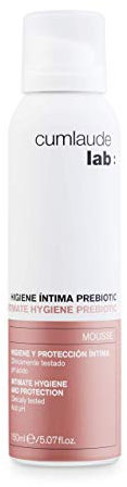 Cumlaude Lab - Intimhygiene Präbiotisches Mousse, Seifenfreier Reinigungsschaum, Tägliche Intimhygiene, Präbiotika, Milchsäure, Hypoallergen, Farb- und parabenfrei, Gynäkologisch getestet - 150 ml