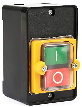 Interruttore Macchina, Ac220V / 380V 10A Interruttore a Pulsante Macchina Tessile Meccanica On/Off