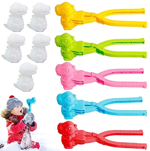 Schneeballzange, 5 Stück Schneeballmacher, Schneeball Former, Sandball Schneeball Clip Maker, Schneeformen Viele Formen Winter Outdoor Spielzeug für Schneeballschlacht Spiele, Winter Schnee Strand
