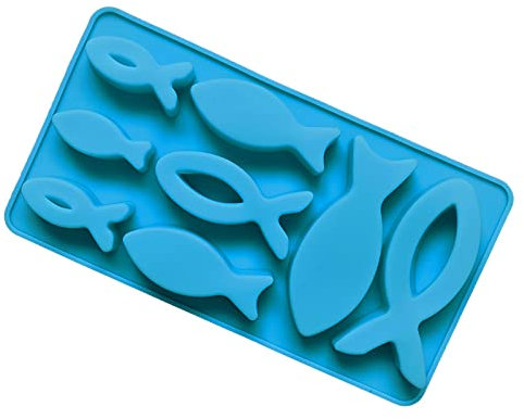 Lamkrtlp Eiswürfelform Silikon, 8 Hohlraum Eiswürfelform, für Schokolade, Eis, Kuchen, Pudding, Seife, DIY hausgemachte Handwerk (Blau)