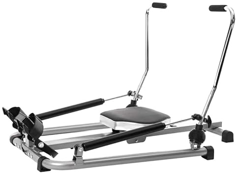 Artudatech Hem gym justerbar träning roddmaskin roddmaskin dubbel hydraulisk resistens