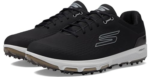 Skechers Men's GO Golf PRO 6 SL Golf Shoe, Black, 8