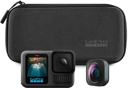 GoPro HERO13 Black Ultra Wide Edition - Action camera impermeabile con video 5.3K60, foto da 27 MP, campo visivo potenziato di 177 gradi + compatibilità con obiettivi della serie HB