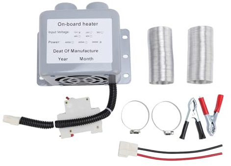 Spacnana 12v 800w a 2 Fori Riscaldatore di Auto Compatta, Defroster del Parabrezza di Riscaldamento Rapido, Defogger, Basso Rumore, Riscaldamento dello Spazio Portatile