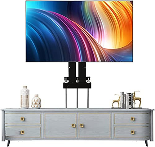 Electric Motorized TV Wall Mount - Adjustable Height TV Lift for 37-75 Inch Screens Low Profile Design Supports 165.3 lbs Max VESA 600x400mm Easy Installation