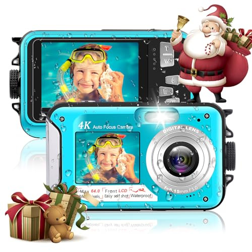 Appareil Photo Etanche Appareil Photo numérique 4K 64MP