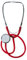 Tiga-Med Stéthoscope à tête plate Rouge