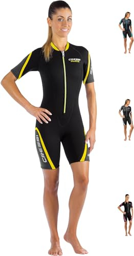 Cressi Playa Lady Shorty Wetsuit Black/Yellow 2.5mm XXL/6