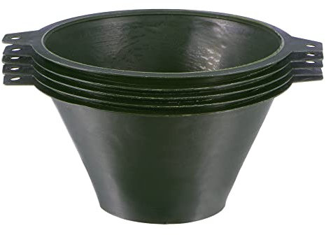 sourcing map 5Pcs Paint Strainer 150 Micron 100mmx65mm Cone Paint Screen Funnel Metal Mesh for Screening Paint Gasoline Fuel Dark Green