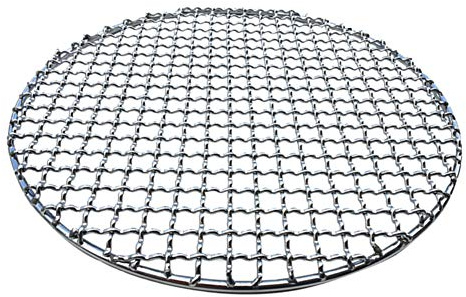Runt grillnät, multifunktionellt rostfritt stål, grillnät, rostnät, non-stick, grillställ, grillställ, grill, bricka, tråd, bakgryta, galler, nät, kylställ (28 cm)