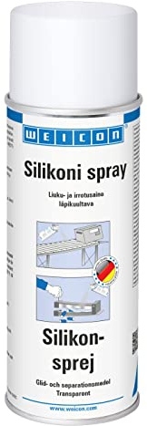 WEICON Silicone Spray 400 ml är ett smörjmedel, släppmedel, skyddsmedel, vårdprodukt för plast, gummi och metall.