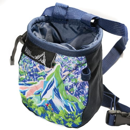 Madu Climb Bolsa de tiza para escalada en roca (arte morado)