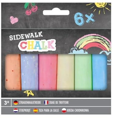 Grafix Street Chalk - Pack of 6