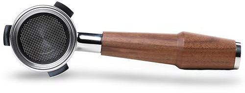 KNODOS 54mm Bottomless Portafilter V2 with Upgraded American Walnut Handle - Compatible with Breville Barista Express, Pro, Touch, Bambino, Plus, Infuser, Duo Temp Pro- Includes 18-21g Filter Basket