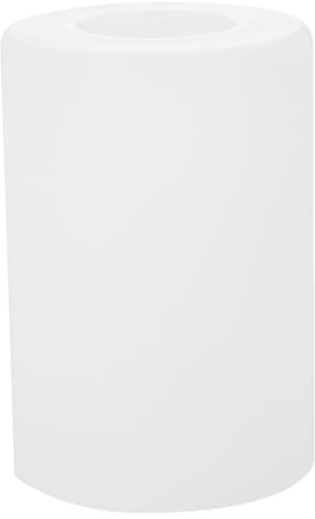 HOMSFOU Minimalistischer Lampenschirm Aus Opalweißem Milchglas Zylinderdesign Für Stehlampe Weißer Lampenschirm Aus Glas Für E27-glühbirne