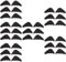 Baluue 6 Sätze Gepolsterter Zehenplug in Halber Größe Zehenfüller Für Schuhe Schuhmatte Schuhkopfkissen Stiefelabsätze Fußkissen Pads Schwammzehe Hochelastischer Schwamm Black 6 Paare * 6