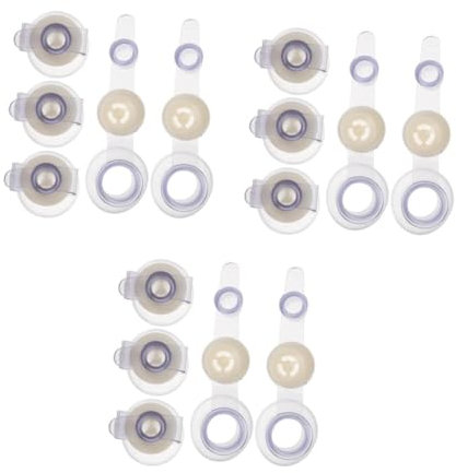 BESPORTBLE 3 Sätze Wasserbeutel-kleberventil Aufblasbares Plastikspielzeug Aufblasbares Ventil Luftventil Adapter Aufblasbare Matratze Luftmatratzenventil Ventilkappe PVC 5 Stück * 3