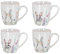 levandeo 4er Set Osterbecher Osterhase Kaffeetasse Ostern Porzellan 300ml Kaffeepott Tasse Design Küche Teetasse