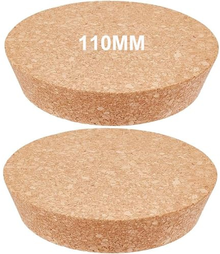 Bhina 2 Piezas 110mm Tapones Cónicos de Corcho para Botellas de Vino Grandes Tapones Cónicos de Madera Natural Madera Tapas de Repuesto para Bebidas para Botellas de Vino, Frascos de Vidrio (11cm)
