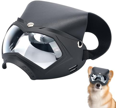 Hundsolglasögon, dammtät UV katt solglasögonhatt, väderbeständig andningsbara hundglasögon med justerbar rem för snöäventyr sommarfestivaler utomhus camping
