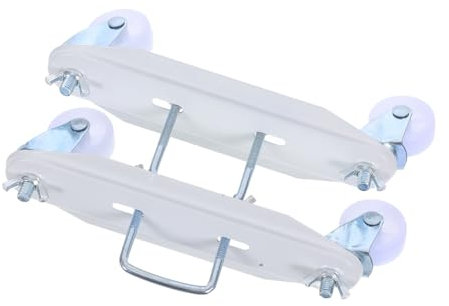 Ipetboom Ruedas Giratorias Paquete con Forma Cuadrada para Radiadores y Calentadores Eléctricos Soporte de Hierro y ABS Movilidad Conveniente y Durabilidad