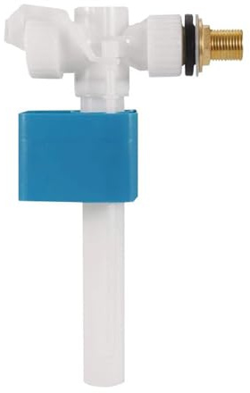 Válvula de llenado universal, válvula de flotador, rosca de conexión G1/2 para entrada de agua, 25 x 13,5 cm, accesorios para cisterna, flotador, apto para cisternas montadas lateralmente