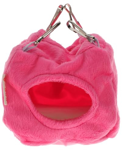 iplusmile Casetta Imbottita per Canarini da Gabbia, Peluche, Taglia | Rifugio Caldo per Inverno, Appeso Facile, Uso Interno, Colori Vivaci, per Piccoli Animali