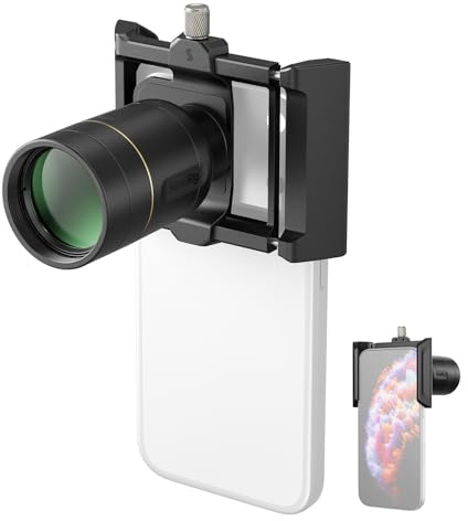 SmallRig T-Mount-5334 - Teleobiettivo con ingrandimento 2X e kit macro per iPhone 17/16/15 Pro Max, zoom ottico con 2 lenti macro, compatibile con smartphone 4x/5x/8x, teleobiettivo