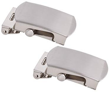 Shenky 2er Set 4cm silber hochwertige Schnalle für Stoffgürtel und Militärgürtel