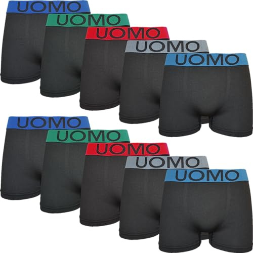 10-pack boxershorts för män, retroshorts, mikrofiberbyxor, kalsonger
