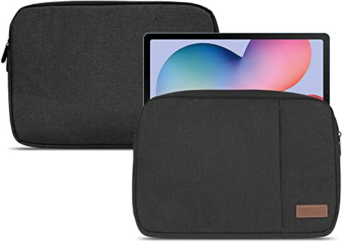 NAUC Schutzhülle kompatibel mit Samsung Galaxy Tab S10 Plus / S9 Plus / S9 FE Plus / S8 Plus / S7 Plus FE Tablet Hülle 12,4 Zoll Tasche Case Cover, Farbe:Schwarz