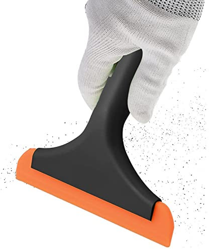 Abonda Glass Scraper, Multifunctional Scraper for Cleaning with, Silicone Scraper Wall Paint Remover Car Window Glass Wood Sticker Removal floor Stove Kitchen Cleaning