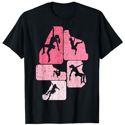 Klettern Kletterer Bergsteigen Bouldern Damen Mädchen T-Shirt